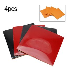 4pcs Table Tennis Rubber Hard Sponge Pong Fast Attackpong Reverse Adhesive Racket Cover Training Equipment 240511