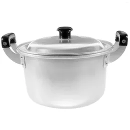 Double Boilers Pans Deepened And Thickened Aluminum Alloy Double-eared Small Soup Pot For Cooking Noodles