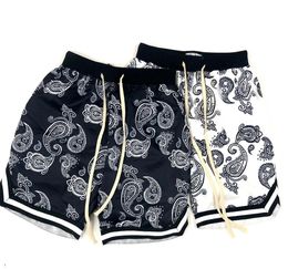 Summer Harajuku Men Shorts Bandana Pattern Fashion Hip Hop Mens Brand Short Pant Bottoms Elastic Wais Man Casual Pants 240513