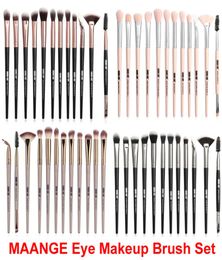 Makeup Brush set Powder Foundation Eye Shadow brushes Eye 12 pcs Eyebrow Eyelash Eyeliner Blending Brush MAANGE Cosmetic Brushes M3204974