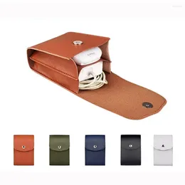 Storage Bags Multi Functional Leather Sleeve Bag Wireless Mouse Portable Dustproof Anti-Scratch Case Digital Accessories
