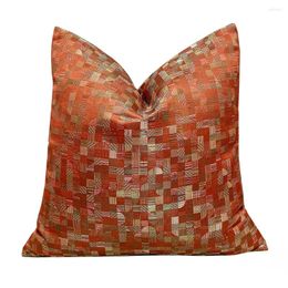 Pillow 2024 Luxury Cover Mosaic Design Woven 45x45cm Home Decorating Sofa Chair Gift Case 1 Piece Pack