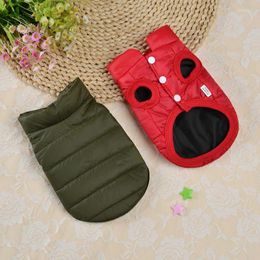 Dog Apparel Autumn Winter Sleeveless Cotton-padded Jacket Outdoor Warmer Multiple Sizes Christmas Style Pet Coat Soft Comfot Dogs Vest