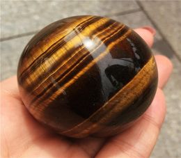 1pcs Tiger Eye Rare Natural Carving Sphere Ball stand Chakra Healing Reiki Stones Carved Crafts Whole T2001175248821