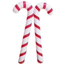 New Iatable Lightweight Christmas Canes Classic Hanging Decoration Lollipop Balloon Xmas Party Balloons Ornaments Adornment Gift 88Cm/35Inch S s