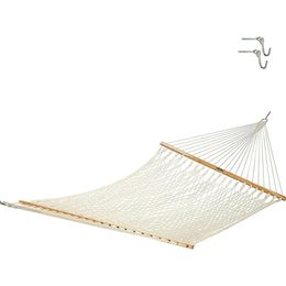 Cotton Rope Hammock with Free Extension Chains Tree Hooks Hammock 240429