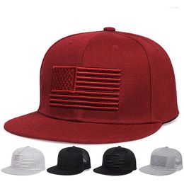 Ball Caps High Quality Men Baseball Cap Man American Flag Hiking Net Snapback Hat Breathable Quick-dry Outdoor SunHat Gorras Hombre