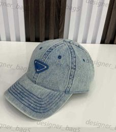 Designer Casquette Vintage Denim fitted Baseball Caps For Men and Women Summer Patchwork Streetwear Rhinestone Cowboy Hat Casual Sport Ball Cap High Quality Gifts