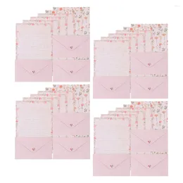 Gift Wrap 4 Sets Stationery Decorative Letter Paper Old Stationary For Writing Letters Envelopes Animal Suit Letterhead