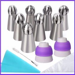 Baking Tools Sphere Ball Shape Russian Icing Nozzles Tips Cupcake Decor Kitchen Tool Plus Cake Decorating