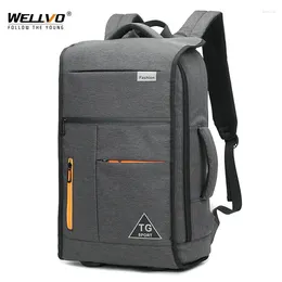 Backpack Business Men 17Inch Laptop Travel Scratchproof Book Casual Zipper School Bag Waterproof Multi-pocket USB Bags XA527ZC