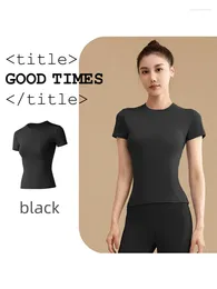 Active Shirts Ummer Quick-drying Short-sleeved Skinny Yoga Top Gym Wear Running Sports Sweat-wicking Suit