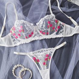 Bras Sets Girl Print Perspective Sexy Gathering Fun Underwear Set For Women Plus Size Lingerie Push Up Bra