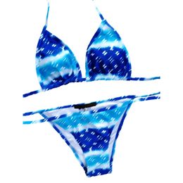 Designer Sexy Bikini Set for Women Bandage Swimsuit Twopieces Crop Top Swimwear Thong Bathing Suit High Waist Beachwear ggitys XRAM