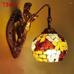 Wall Lamps TINNY Contemporary Mermaid Lamp Personalised And Creative Living Room Bedroom Hallway Bar Decoration Light