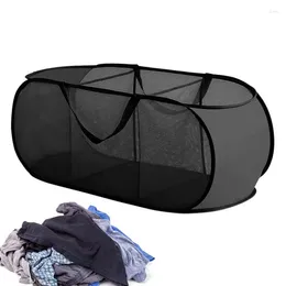 Laundry Bags Foldable Basket Collapsible Dirty Clothes Storage Hamper With Dividers Space Saving Room Organisation Bin For