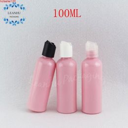 100ML Pink Round Shoulder Plastic Bottle , 100CC Empty Cosmetic Container Toner/Water Travel Packaging Bottlehigh quatiy Cphrb Mtxrm
