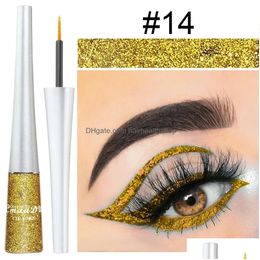 Makeup Sets Eyeliner 1Pc Glitter Liquid Pen Pearlescent Sequins Diamond Bright Shining Waterproof Lasting Eyeshadow Women Drop Deliver Dhcoa