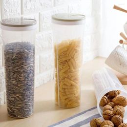Storage Bottles Capacity Food Box Versatile Container Visual Lid Multi-functional Kitchen Jar For Noodles Grains