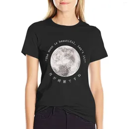 Women's Polos The Moon Is Beautiful Isn't It? T-shirt Blouse Cute Clothes Womans Clothing