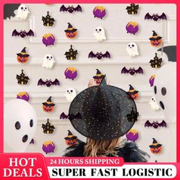 Party Decoration Decorations Holiday Mysterious Spooky Halloween Atmosphere Ribbon Wreath