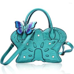 Hobo 2024 Women's Fashion Butterfly Paintings Unique Decal Design Retro Handbag Shoulder Bags CrossbodyBag Dress Party Club Daily