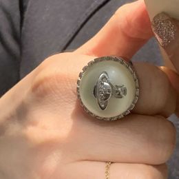 Designer Saturns Westwoods Natural Pearl Ring Unique Design High Grade Light Luxury Style Versatile Nail