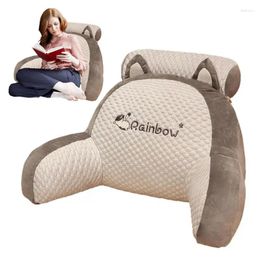 Pillow Bedrest Detachable Neck Roll Arms For Sitting Sofa Bedside Ultra-Comfy Back Chair Bed With Arm Rests Relaxing
