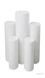 Party Decoration Round White Floor Cake Table Pedestal Stand Cylinder Plinth Diy Wedding Decorations1226022