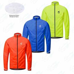 Men's Casual Shirts Korridor 5-color MTB bicycle jersey multifunctional jacket waterproof and windproof TPU raincoat sunscreen suit Q240510