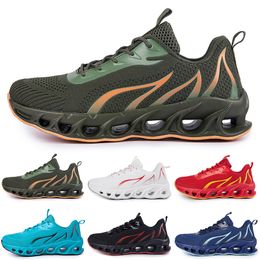 GAI running shoes for men Triple Blacks White Red Blue Dark Green Yellow mens breathable outdoor sport sneaker trainers