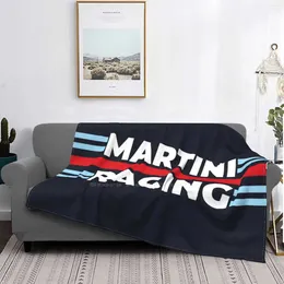 Blankets Martini Racing Selling Room Household Flannel Blanket Car I Cocktail Glass Maze Driver