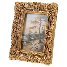 Frames Display Stand Resin Po Frame European Style Grace Vintage Decor Picture Office