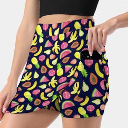 Skirts Tropical Punch-Navy Korean Fashion Skirt Summer For Women Light Proof Trouser Make Merriness Punch Fruit