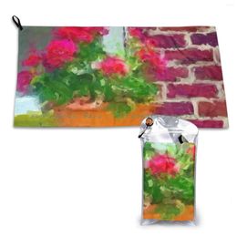 Towel Flower Pot On Porch 1 Quick Dry Gym Sports Bath Portable Racing Ready To Race Hemmm Sport Soft Sweat-Absorbent Fast
