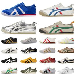 Tiger Mexico 66 Designer Shoes Men Women Black White Blue Yellow Beige Silver Sports Sneakers Trainers Mens Shoes