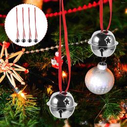 Party Supplies 21Pcs Five-point Star Silver Bell Ornamentss Mini Creative Shiny Rattle Bells Handmade Small Christmas Jingle (20pcs 3cm