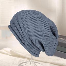 Berets Baggy Solid Colour No Brim Knitted Elastic Soft Warm Regular Fit Washable Cosy Windproof Women Men Cap Beanie