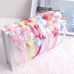 Hair Accessories Candygirl Glitter Headbands for Girls Cute Sparkling Circles with Different Colors Cartoon Star d240513