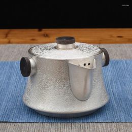 Teaware Sets Pure Silver Kungfu Creative Sandalwood Double Ear Anti-scalding Teapot Making Tea Handmade Pot