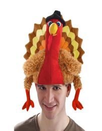 Funny Carnival Chicken Leg Hat Christmas Thanksgiving Decoration Turkey Hat Adult Party Festive Cap9176680