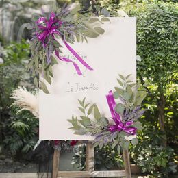 Decorative Flowers Simulation Flower Decoration Wedding Welcome Card Corner Birthday Banquet Area Water Brand