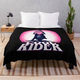 Blankets Cool Rider Throw Blanket Thin Wadding Double Furry Decorative Sofa
