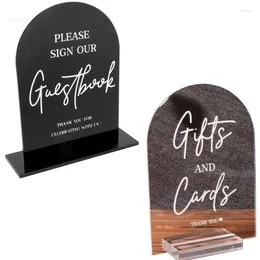 Party Decoration Wedding Reception Sign Guest Book Cards Gift With Stand