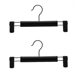 Hangers 2pcs/lot Premium Clothes Hanger With Strong Non-slip Adjustable Clips 360 Degree Swivel Anti-rust Pants Clamp Hanging Hooks