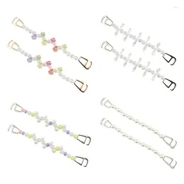 Party Favor 8Pcs Chains Shoe Charms Candy Bead Chain Decoration For Women Girls Shoes Accessories Favors Birthday Gifts Easy Install