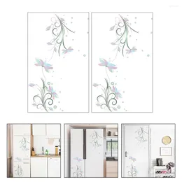 Wallpapers Fridge Floral Stickers Refrigerator Self-adhesive PVC Background Wall Decal Decorations