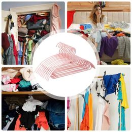 Hangers Non-slip Clothes Hanger Stackable Organiser Shirts Pants Dry With Side Hooks Household Bath Storage Supplies