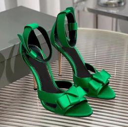 Designer sandals Padlock sandal heels Dress Shoe ankle strap metal heel Summer tom fords high heeled women shoes wedding bride dress pump open pointed toe with box