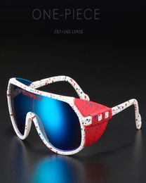 2020 New high quality Cycling Sun glasses mirrored RED lens frame uv400 protection Men Sport 2473816